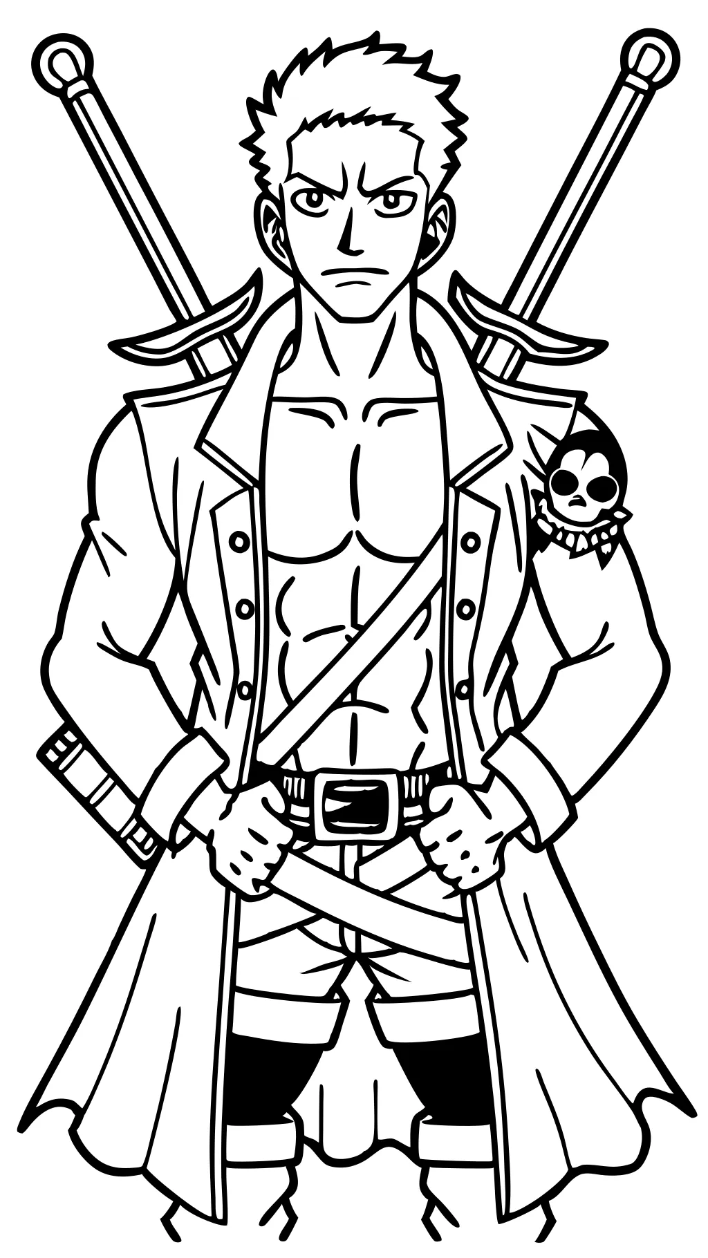 zoro coloring pages